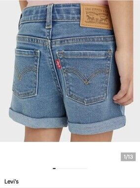 Levis Shorts - Denim - Like New Worn Once Blue Jean Short youth Size 12